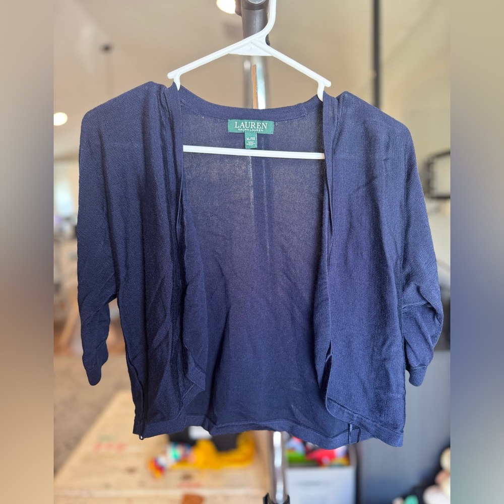 Lauren Ralph Lauren Navy Cardigan